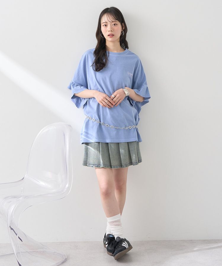 earth music&ecology「ピグメントフリルプルオーバー」|Tシャツ・カットソー|