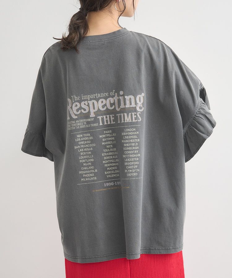 earth music&ecology「ピグメントフリルプルオーバー」|Tシャツ・カットソー|