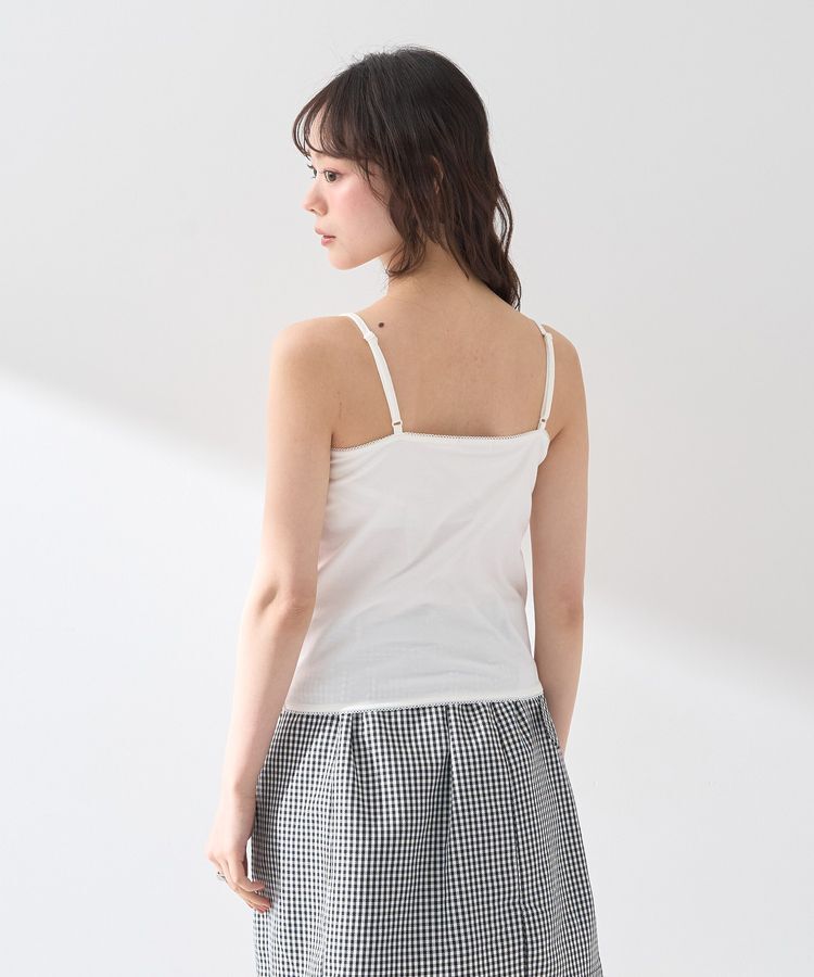 earth music&ecology「メッセージプリントカップ付きキャミソール」|キャミソール|