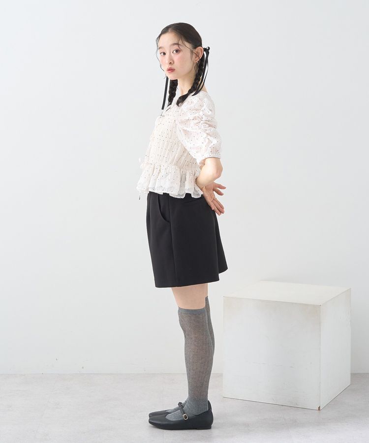 earth music&ecology「レースティアードシャーリングブラウス」|シャツ・ブラウス|