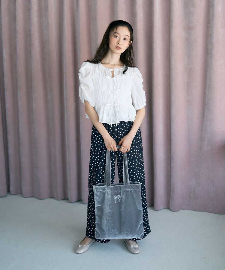 earth music&ecology「レースティアードシャーリングブラウス」|シャツ・ブラウス|