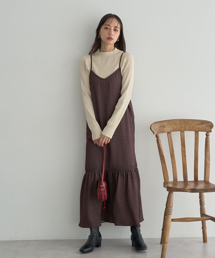 earth music&ecology「ハイネックリブニットプルオーバー」|ニット・セーター|