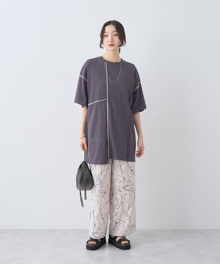 earth music&ecology「ステッチデザインルーズTee」|Tシャツ・カットソー|