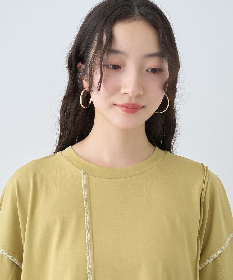 earth music&ecology「ステッチデザインルーズTee」|Tシャツ・カットソー|