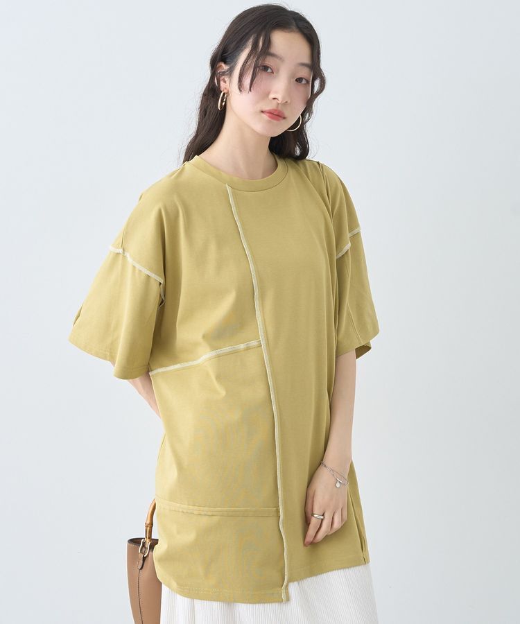 earth music&ecology「ステッチデザインルーズTee」|Tシャツ・カットソー|