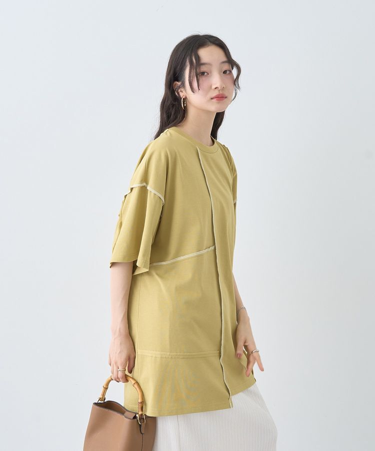 earth music&ecology「ステッチデザインルーズTee」|Tシャツ・カットソー|