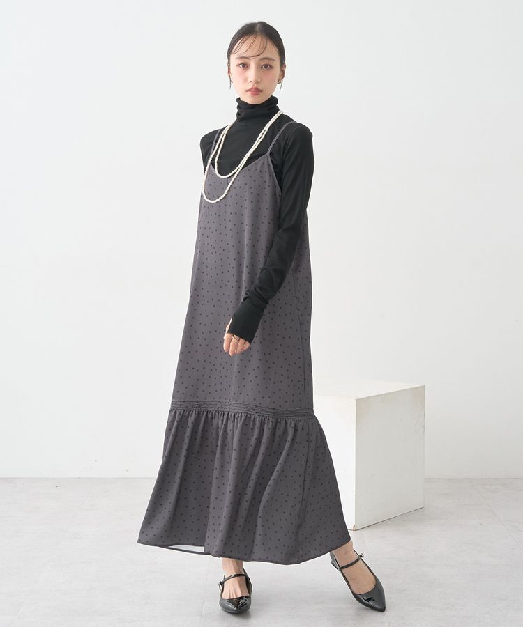 earth music&ecology「アソートサテンキャミワンピース」|ワンピース|