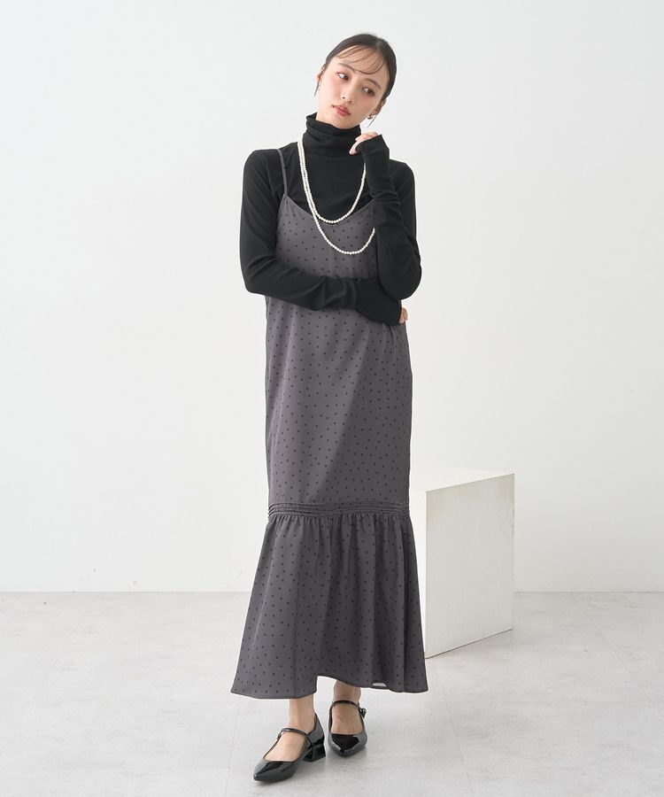 earth music&ecology「アソートサテンキャミワンピース」|ワンピース|