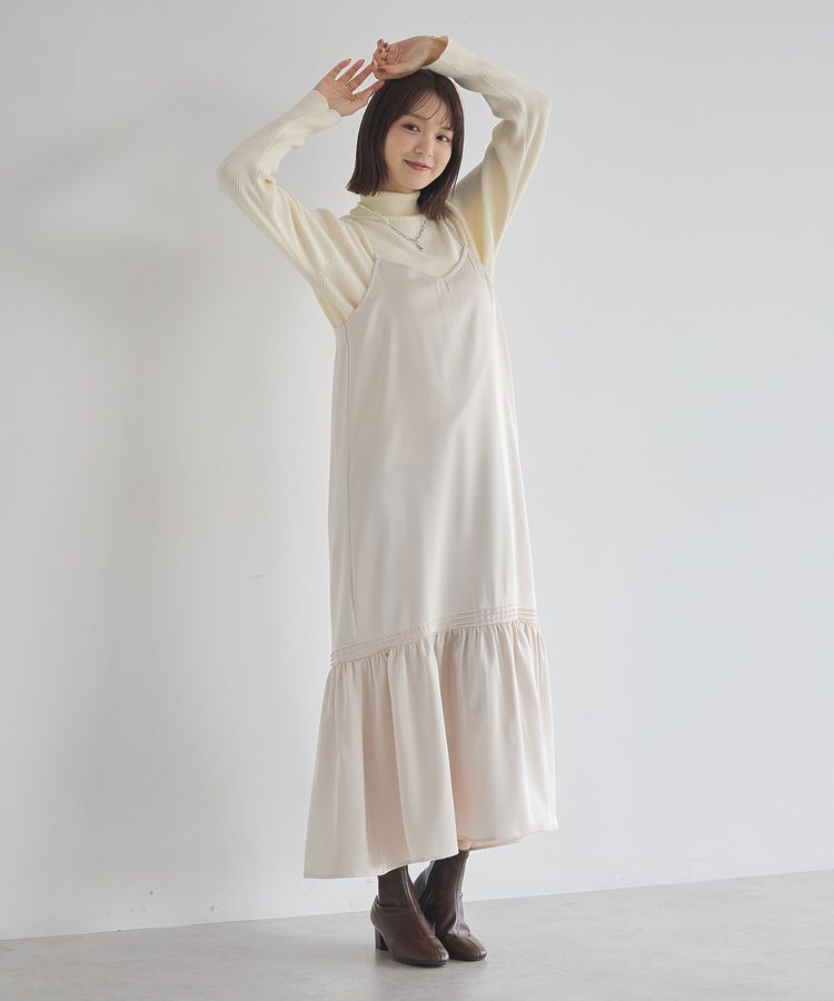 earth music&ecology「アソートサテンキャミワンピース」|ワンピース|