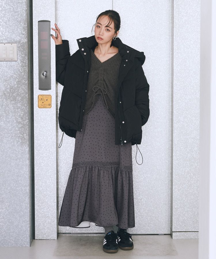 earth music&ecology「アソートサテンキャミワンピース」|ワンピース|