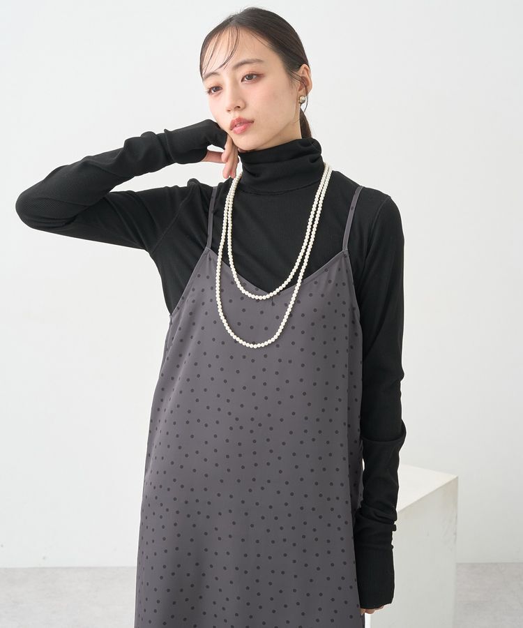 earth music&ecology「アソートサテンキャミワンピース」|ワンピース|