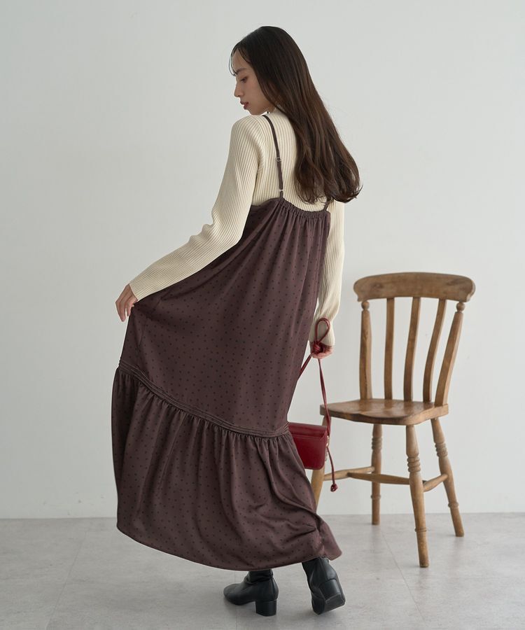 earth music&ecology「アソートサテンキャミワンピース」|ワンピース|