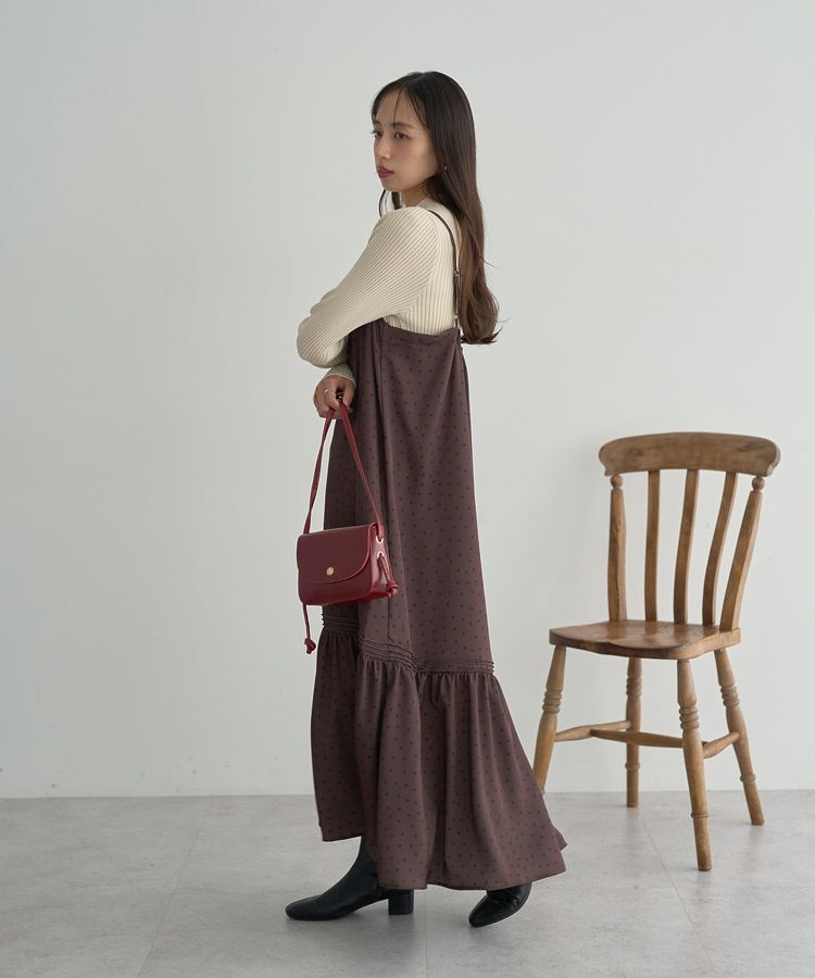 earth music&ecology「アソートサテンキャミワンピース」|ワンピース|