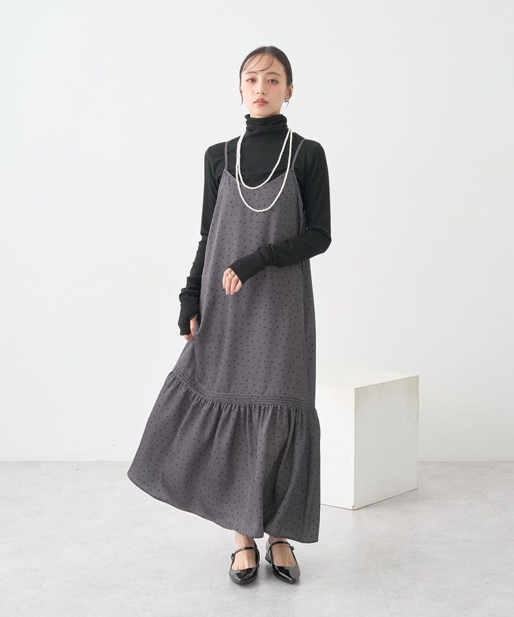 earth music&ecology「アソートサテンキャミワンピース」|ワンピース|