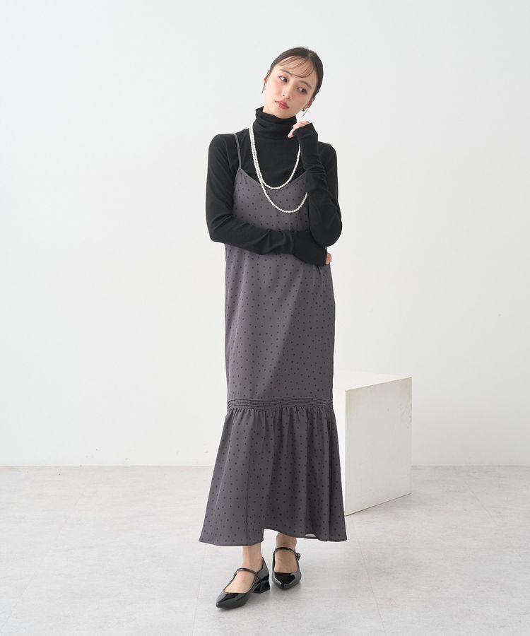 earth music&ecology「アソートサテンキャミワンピース」|ワンピース|