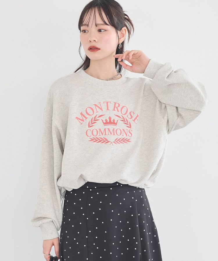 earth music&ecology「アソートロゴウラケドロストプルオーバー」|スウェット・ジャージ|Oatmeal