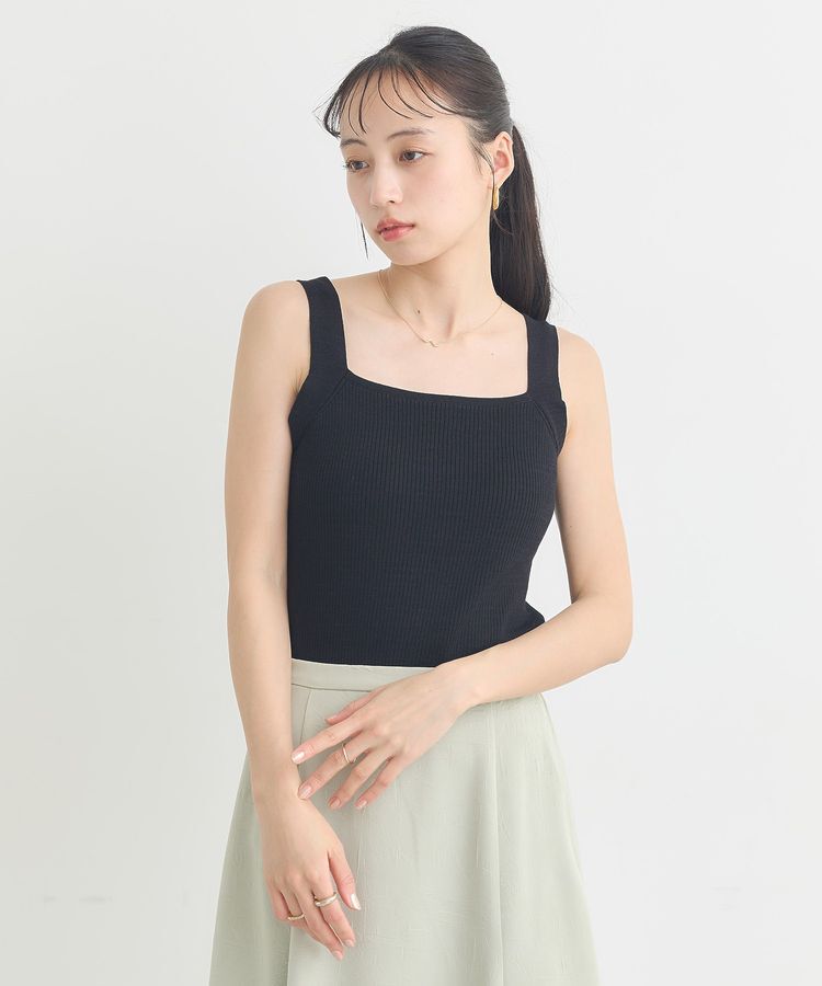 earth music&ecology「リブニットタンクトップ」|キャミソール|