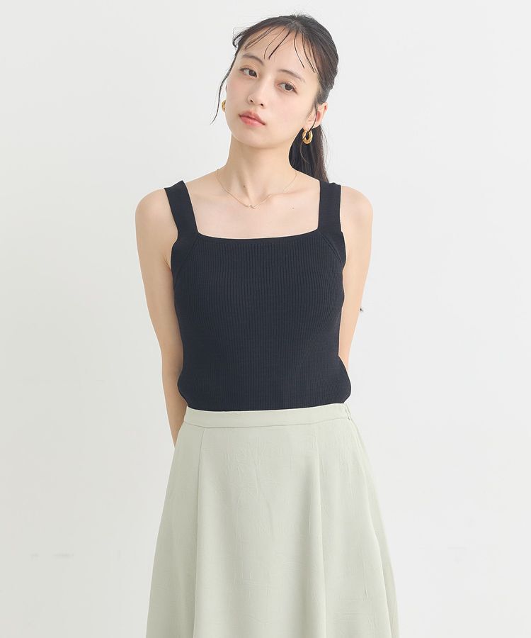 earth music&ecology「リブニットタンクトップ」|キャミソール|