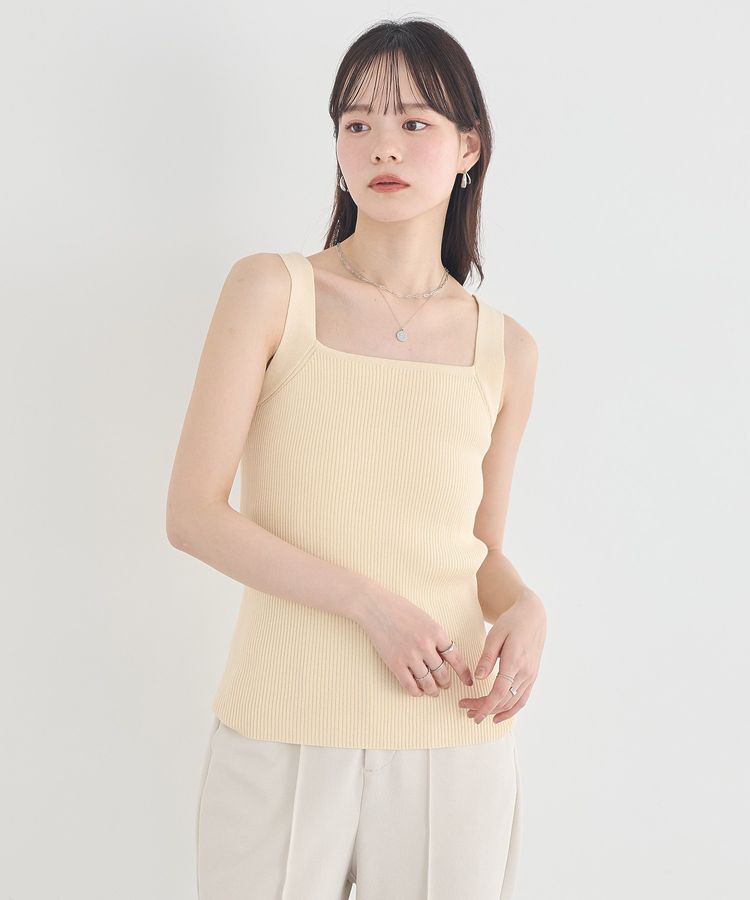 earth music&ecology「リブニットタンクトップ」|キャミソール|