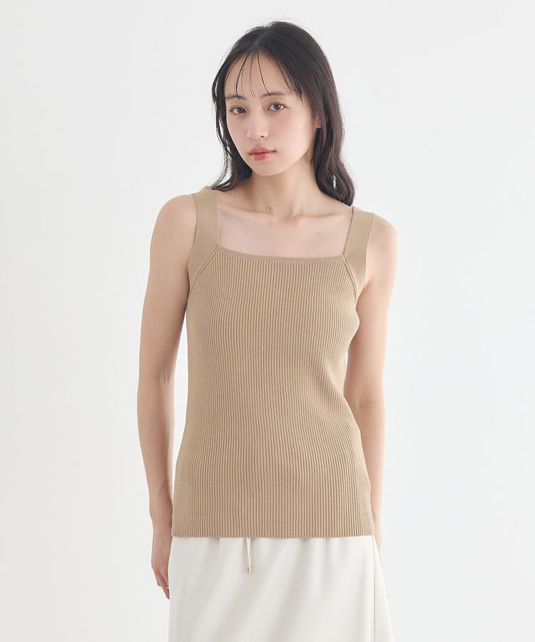earth music&ecology「リブニットタンクトップ」|キャミソール|