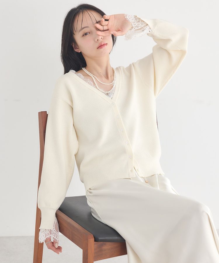 earth music&ecology「リブニットタンクトップ」|キャミソール|