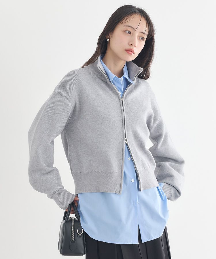 earth music&ecology「ダブルジップカーディガン」|カーディガン|