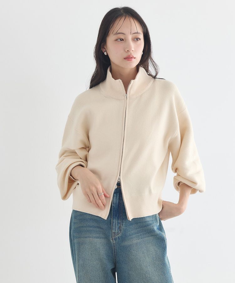 earth music&ecology「ダブルジップカーディガン」|カーディガン|