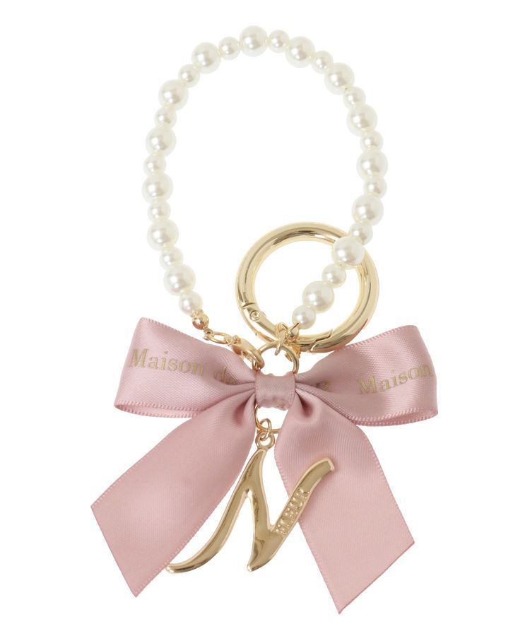 Maison de FLEUR「イニシャルリボンパールチャーム」|その他|