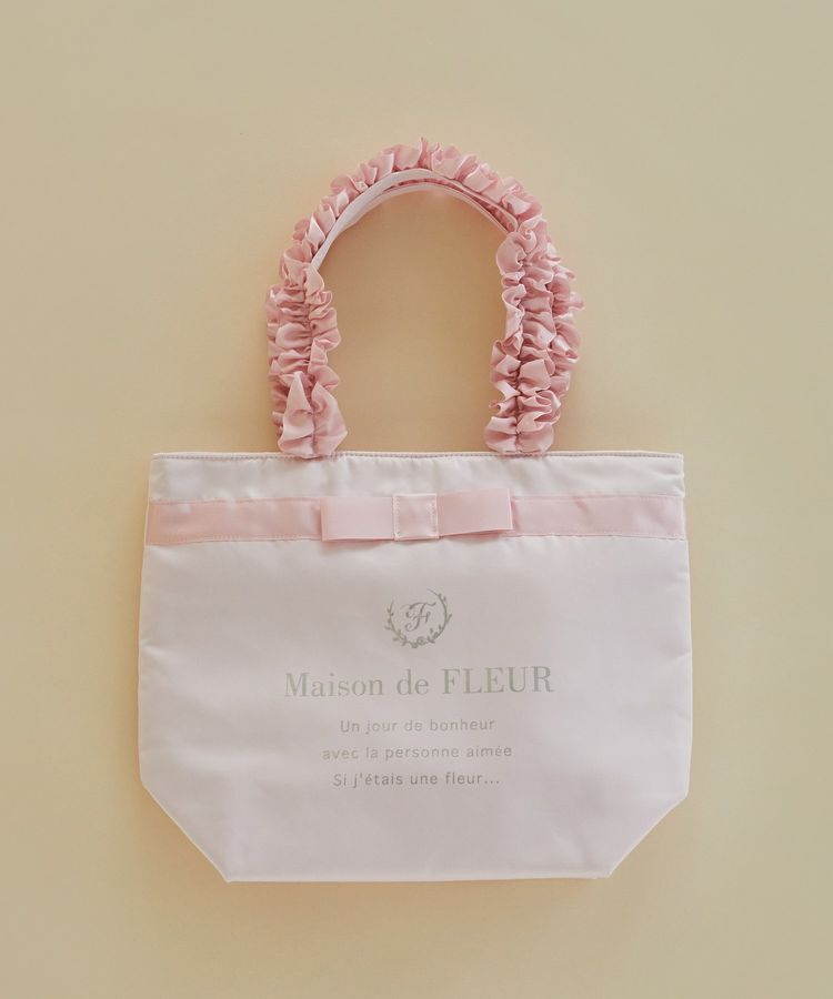 Maison de FLEUR「ブランドロゴフリルハンドルトートMバッグ」|トートバッグ|