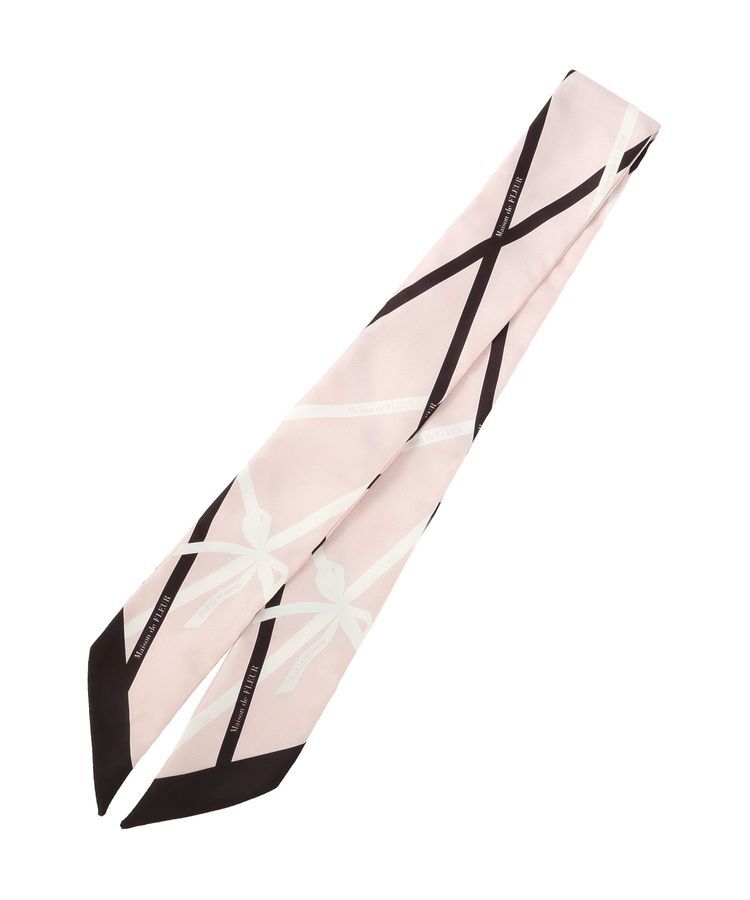 Maison de FLEUR「リボンモチーフ柄スカーフ」|バンダナ・スカーフ|