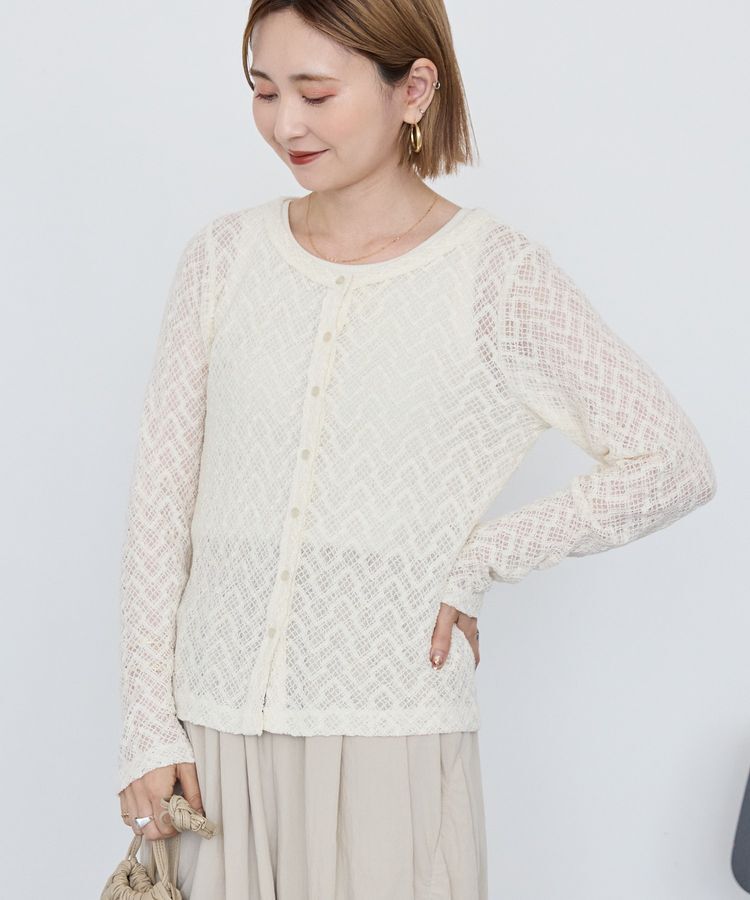 AMERICAN HOLIC「レースカーディガン」|カーディガン|Ivory