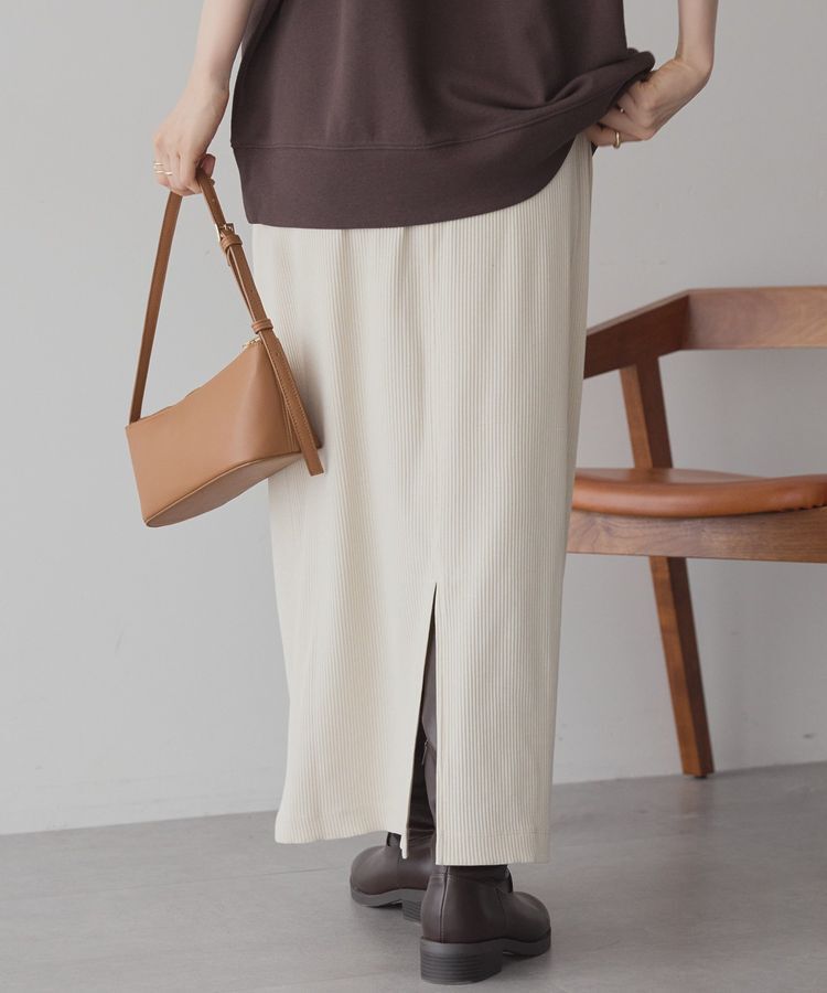 AMERICAN HOLIC「針抜きリブナロースカート」|タイト|