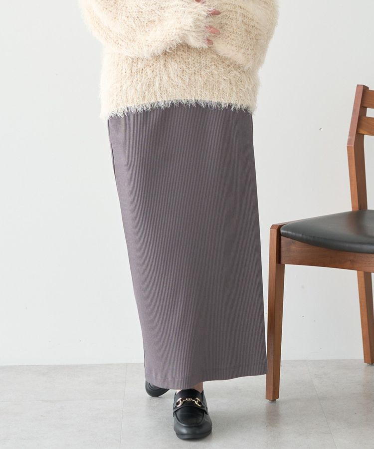 AMERICAN HOLIC「針抜きリブナロースカート」|タイト|