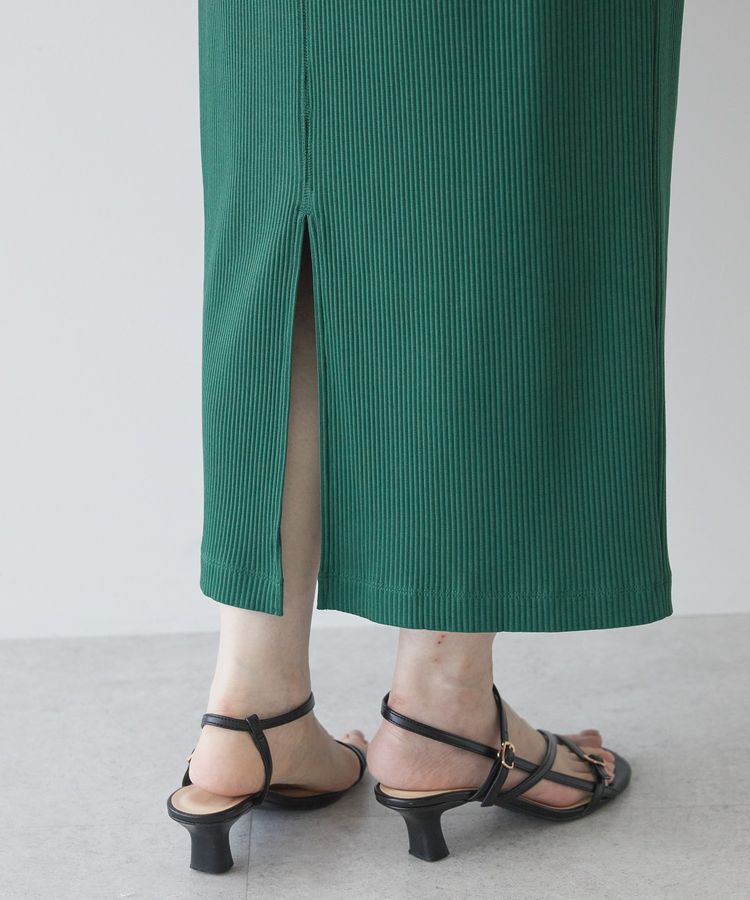 AMERICAN HOLIC「針抜きリブナロースカート」|タイト|