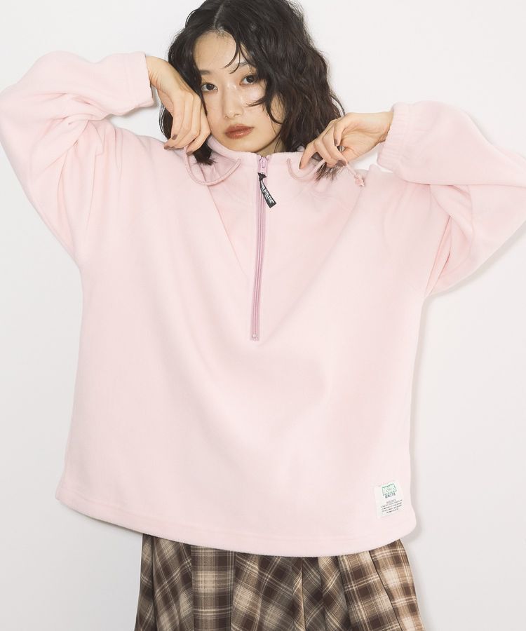 AMERICAN HOLIC「Discus フリースハーフジッププルオーバー」|スウェット・ジャージ|