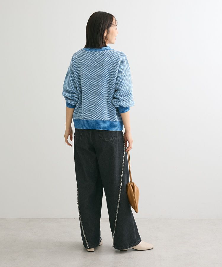 Green Parks「ベロアモールモックネックニットプルオーバー」|ニット・セーター|