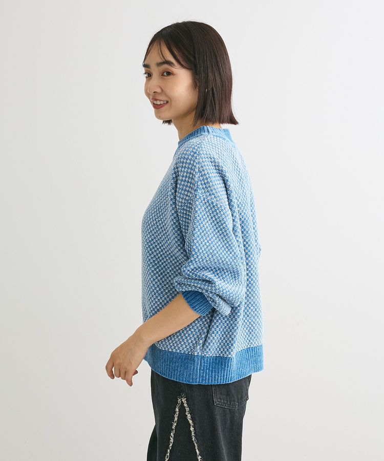 Green Parks「ベロアモールモックネックニットプルオーバー」|ニット・セーター|