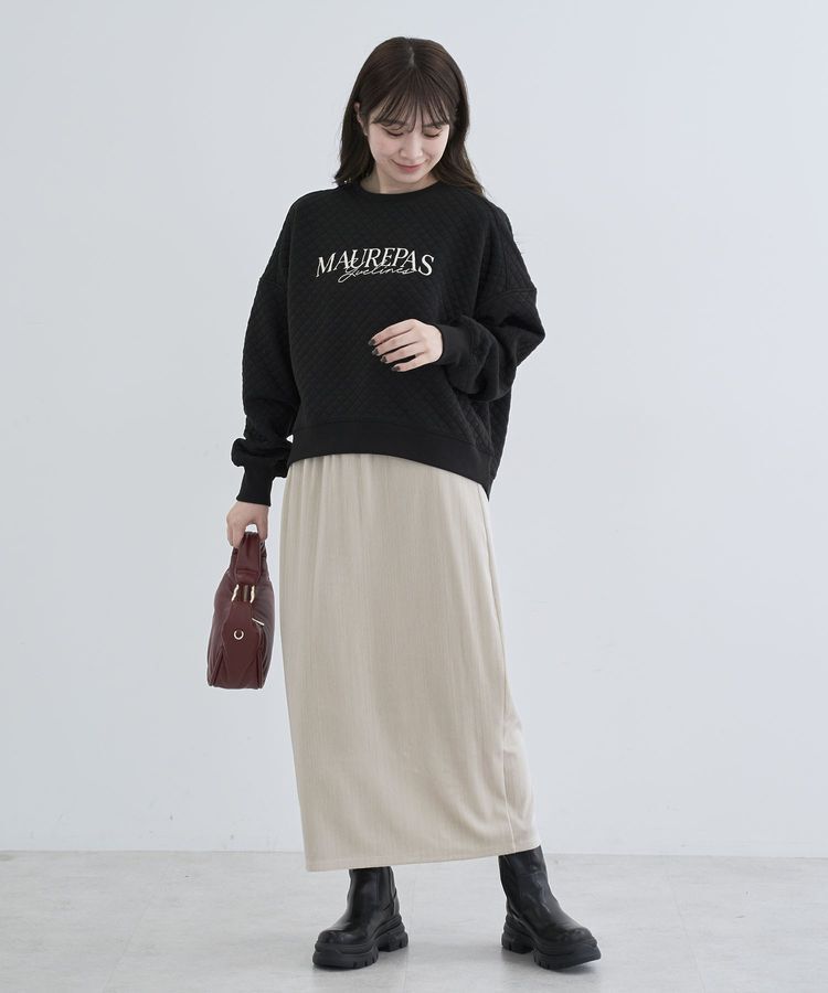 Green Parks「ラメベロアIラインスカート」|スカート|