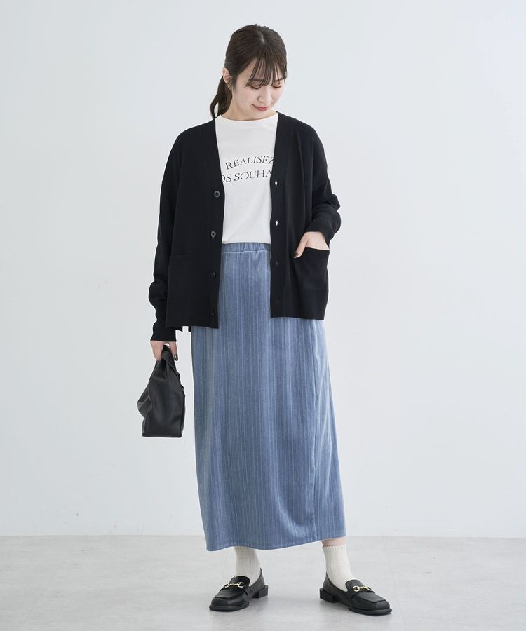 Green Parks「ラメベロアIラインスカート」|スカート|