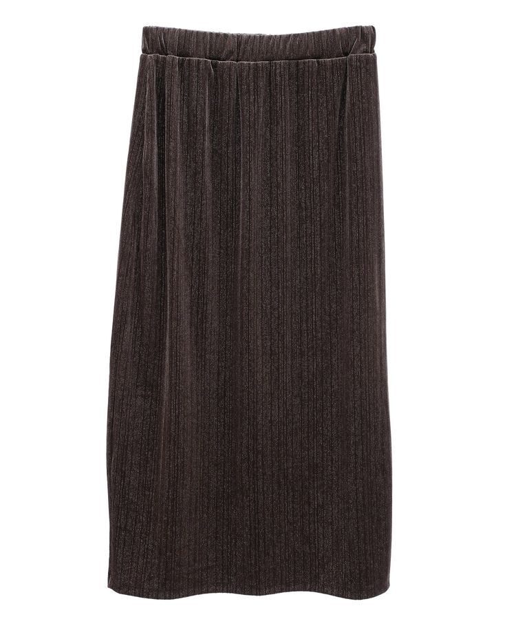 Green Parks「ラメベロアIラインスカート」|スカート|