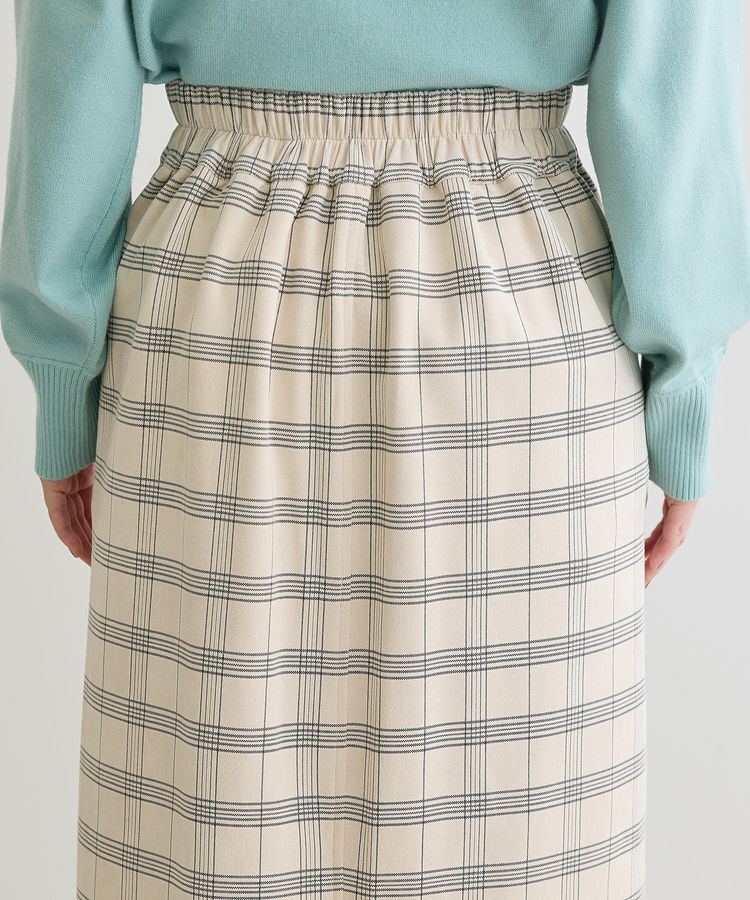 Green Parks「・ELENCARE DUE チェックナロースカート」|タイト|