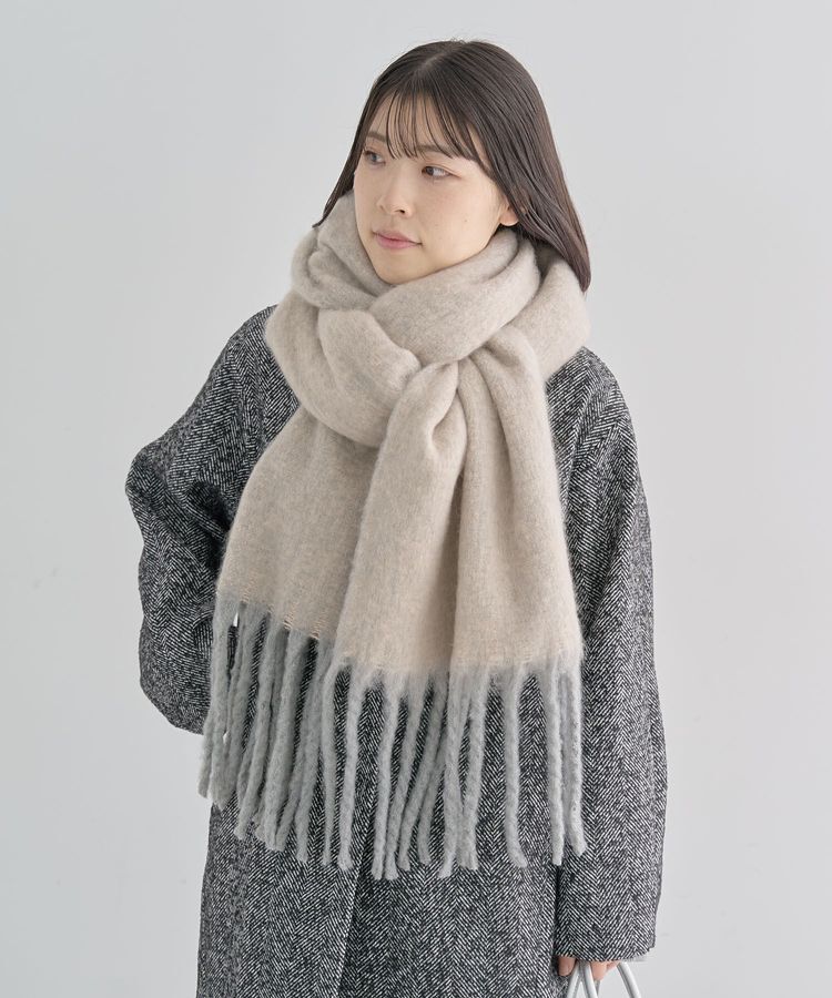 Green Parks「・furry rate ヘアリーカラーマフラー」|マフラー|Gray