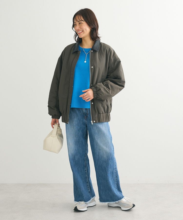 Green Parks「袖かのこニットプルオーバー」|ニット・セーター|