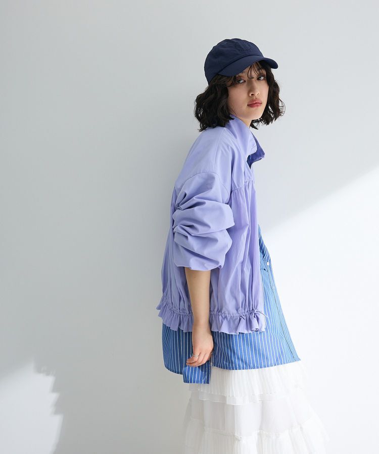 armonia「ギャザーナイロンブルゾン」|ブルゾン・スタジャン|