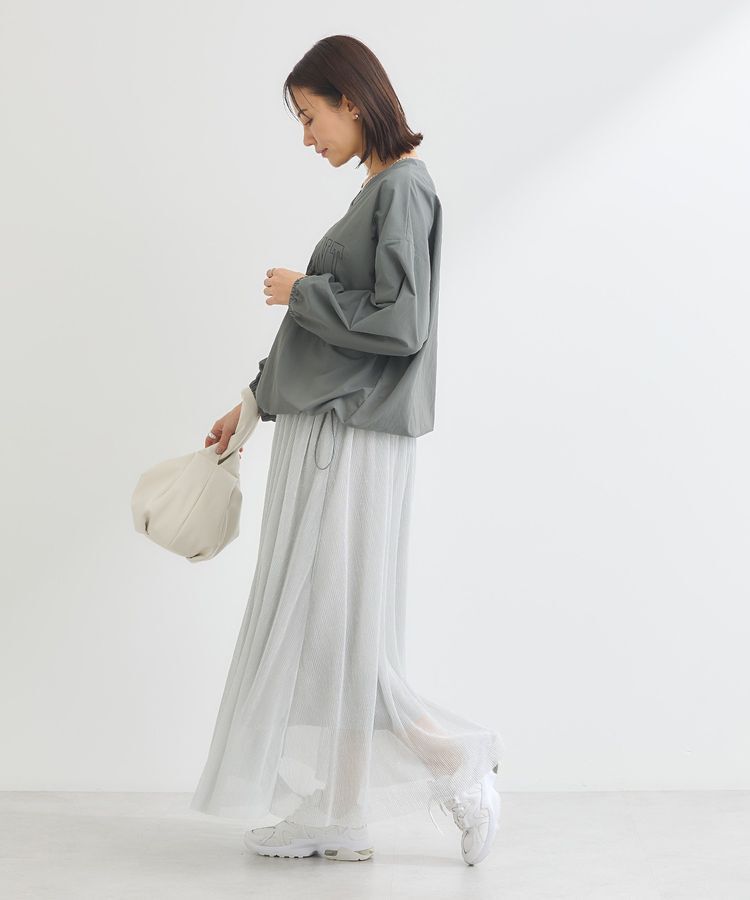 Green Parks「ナイロンロゴVネックプルオーバー」|スウェット・ジャージ|