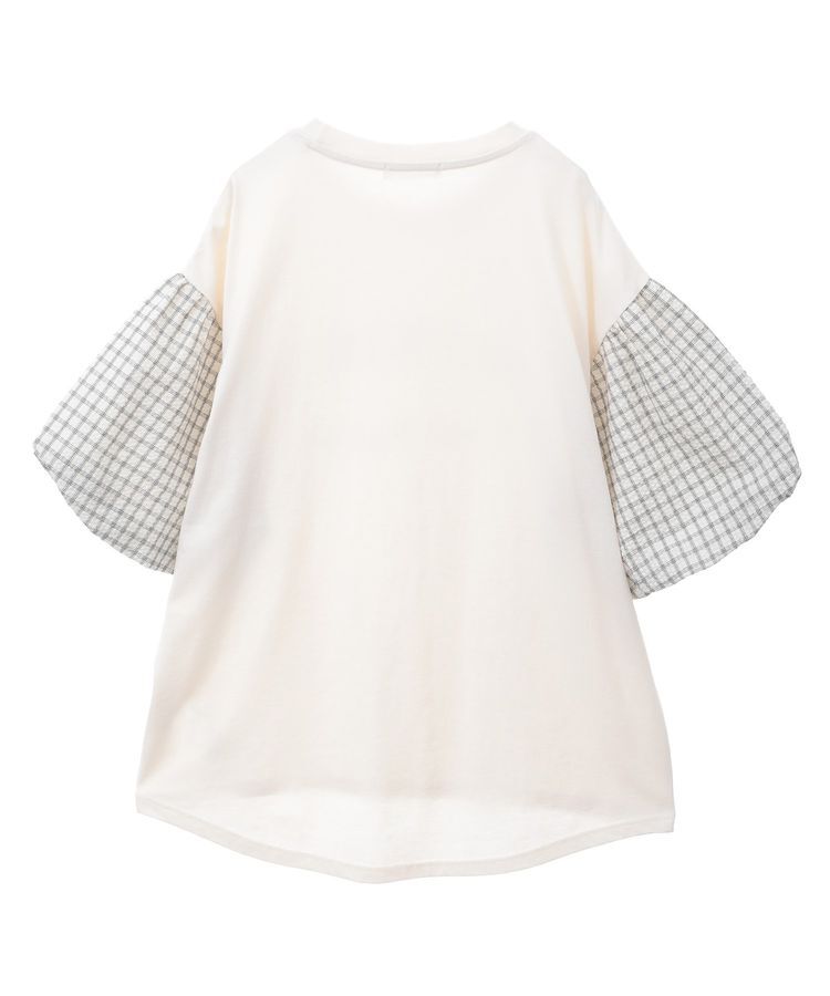 Green Parks「チェックバルーンスリーブロゴチュニック」|チュニック|