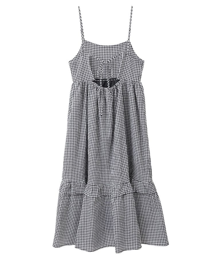 Green Parks「・ELENCARE DUE ギンガムキャミワンピース」|ワンピース|