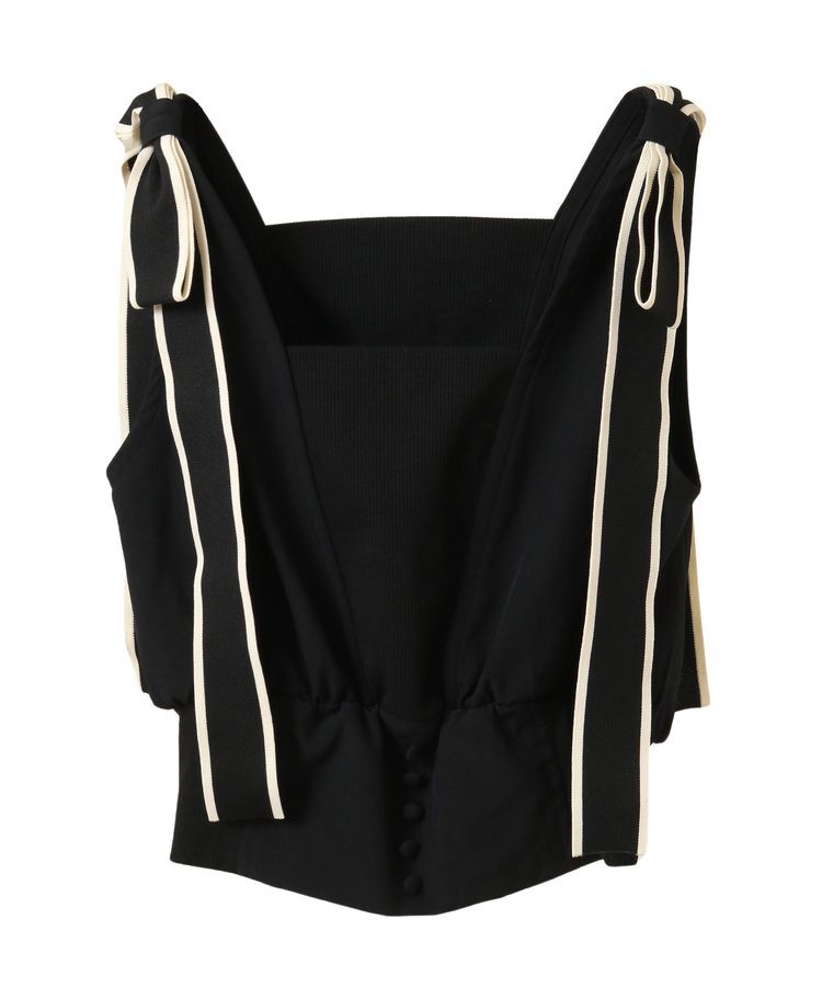 Green Parks「・swing by ショルダーリボンノースリーブ」|Tシャツ・カットソー|