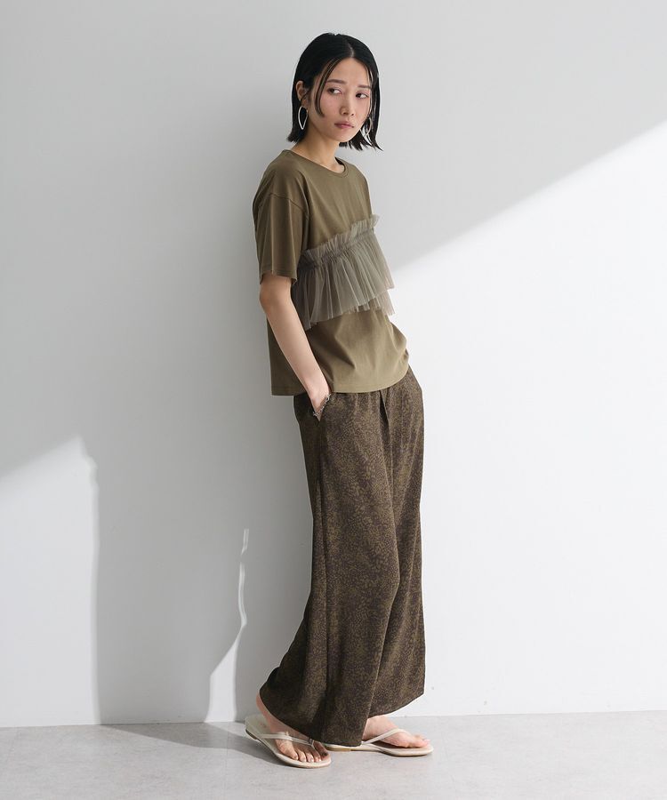 Green Parks「・ELENCARE DUE チュールフリルレイヤーTEE」|Tシャツ・カットソー|