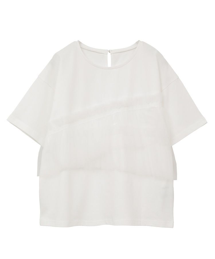 Green Parks「・ELENCARE DUE チュールフリルレイヤーTEE」|Tシャツ・カットソー|